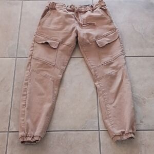 Men's Tan Cargo Joggers